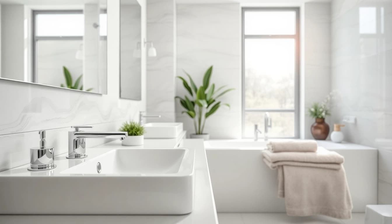Verschönern Sie Ihr Bad mit sonni sanitär, modernen Armaturen und eleganten Designs.