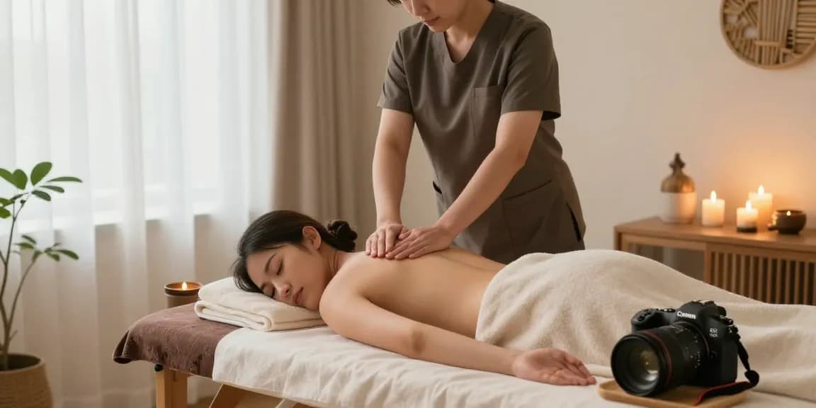 상봉동출장안마 professional massage therapy in a serene home setting with soothing ambiance and relaxation.