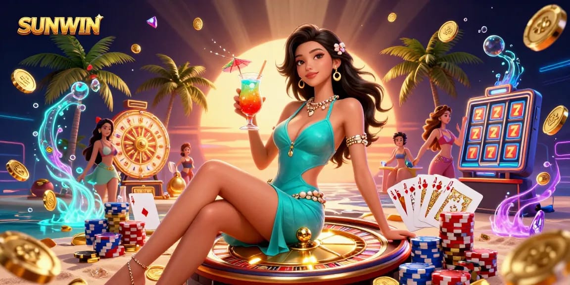 Experience thrilling wins at SUNWIN with vibrant casino games, golden prizes, and sparkling gems.