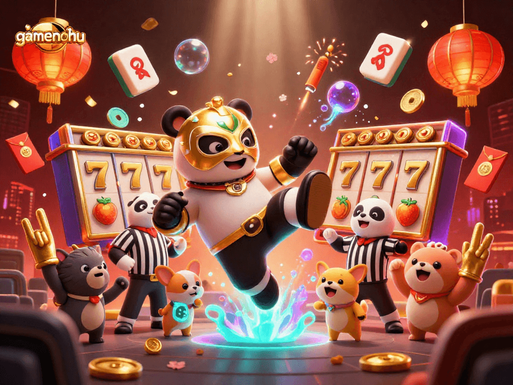 Engage with gamenohu's vibrant slots experience featuring dynamic characters and rich casino elements.