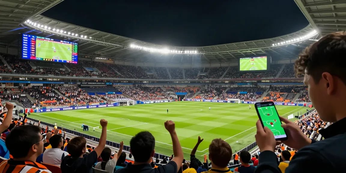 CabongTv watch live football today with expert predictions and live betting odds displayed in a vibrant stadium atmosphere.