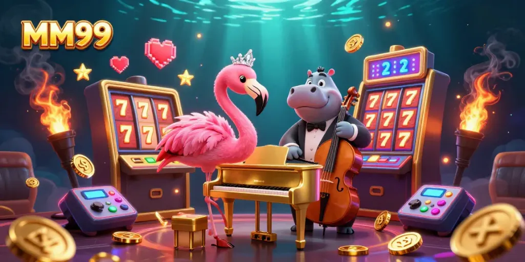 Experience exciting gameplay at MM99 online casino with vibrant characters and dynamic game elements