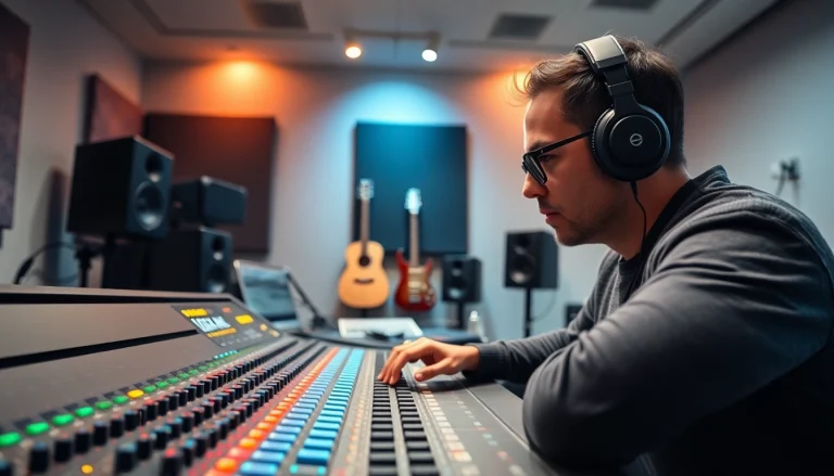 Enhance your sound with professional online mastering services in a modern studio.