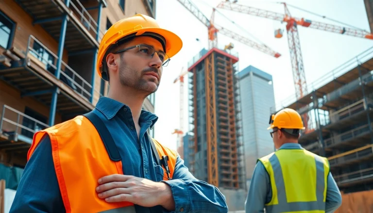 New York Commercial General Contractor collaborating on a dynamic construction site.