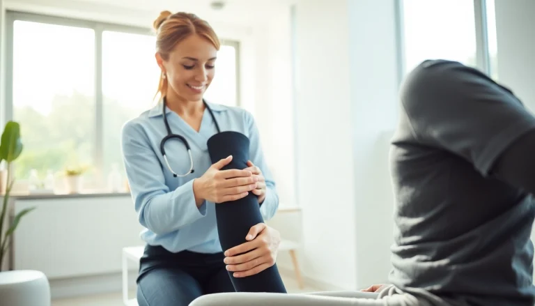 Adjusting a sciatic nerve sleeve for optimal support and pain relief