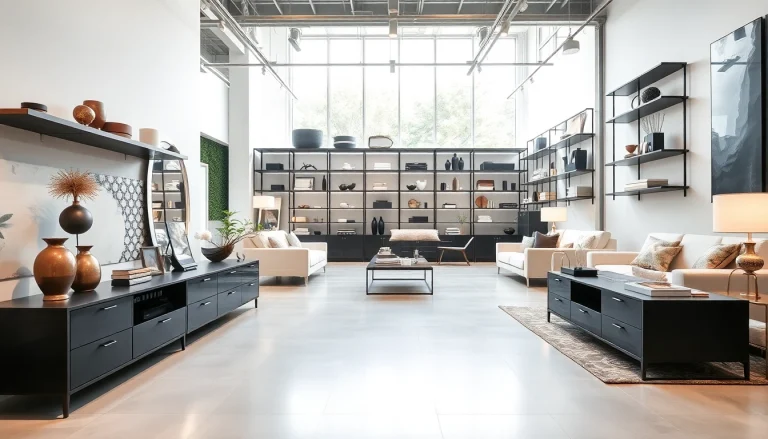 Showcase of furniture accessories supplier with elegant designs, inviting atmosphere, and stylish layouts.