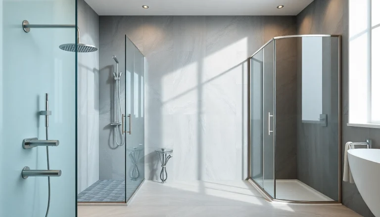 Experience the luxury of elegant showers with innovative designs in a beautifully curated bathroom setting.