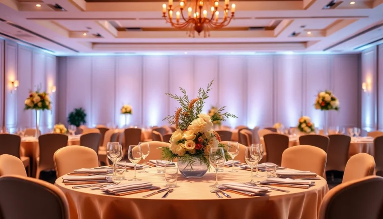 View an elegant event setup featuring floral decorations at https://www.casablancahire.co.uk/.