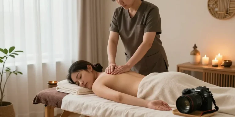 상봉동출장안마 professional massage therapy in a serene home setting with soothing ambiance and relaxation.